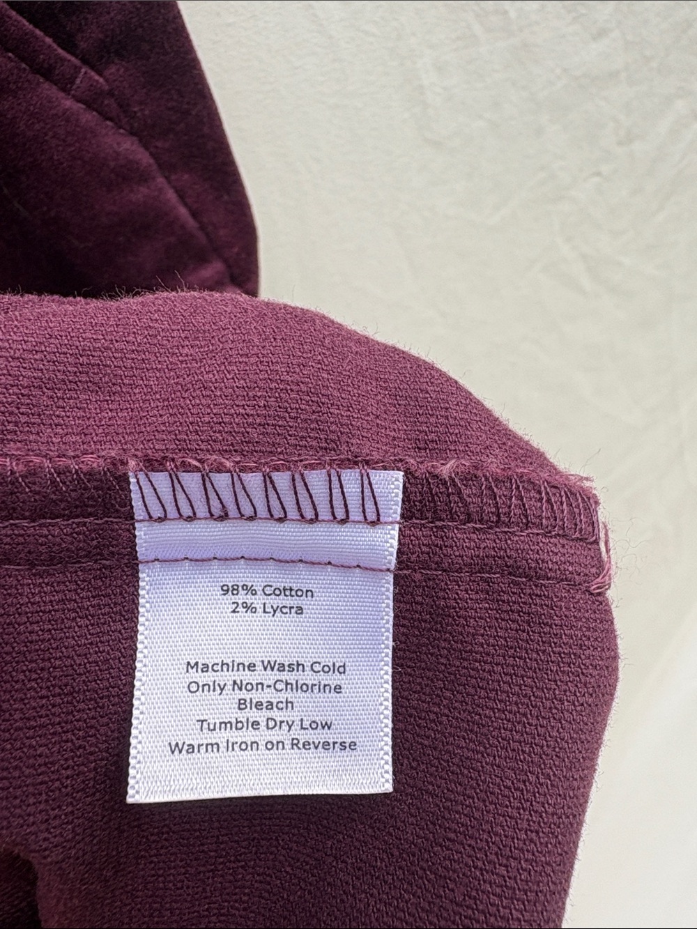Talbots Plum Velvet Pencil Skirt - Picture 3 of 12